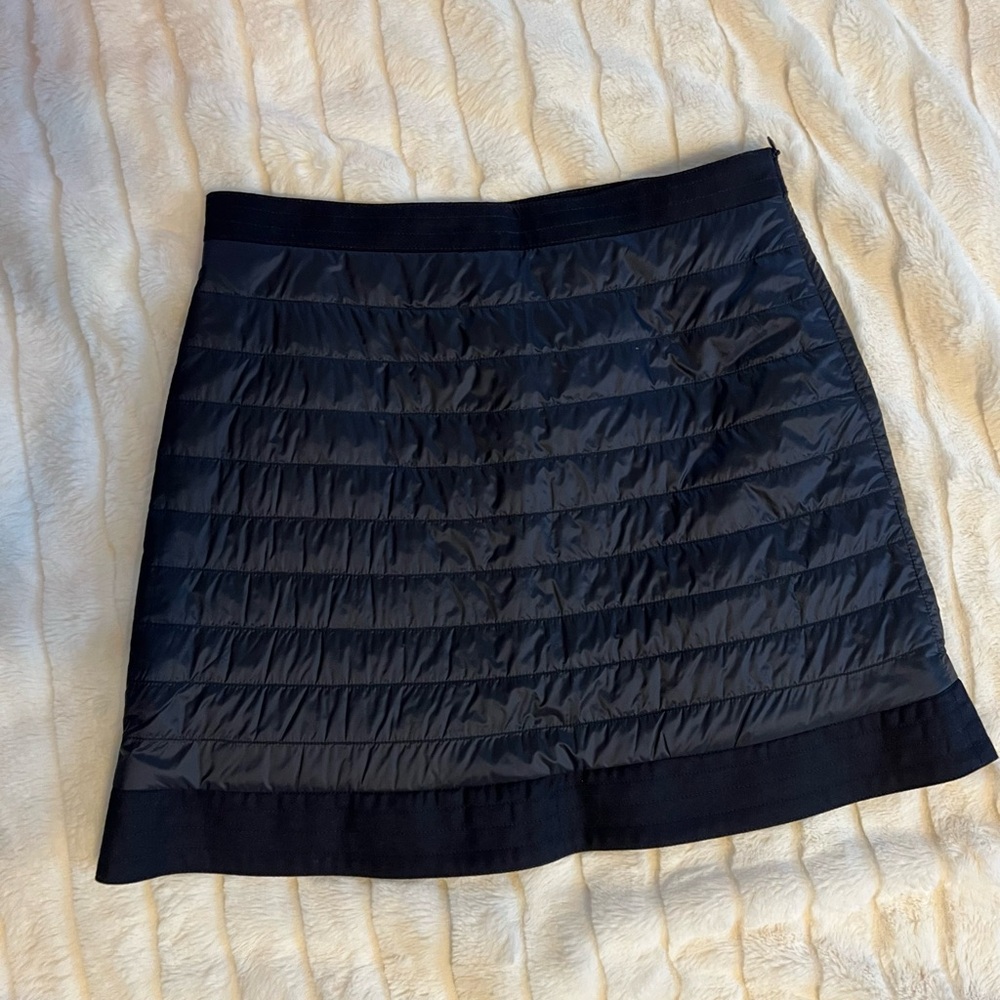 Moncler Navy Blue Girls Quilted Skirt Size 14 NWT